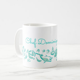 Caneca De Café Tinta de Cuisine Chinesa Personalizada Desenhando