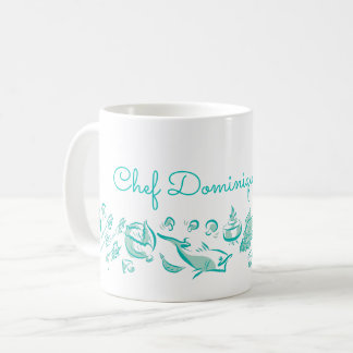 Caneca De Café Tinta de Cuisine Chinesa Personalizada Desenhando 