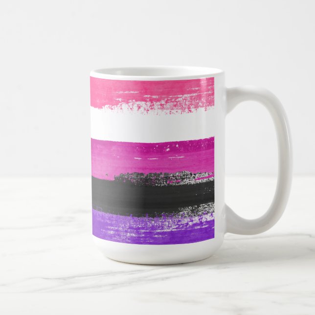 Caneca De Café Tinta do Orgulho Genderfluido (Direita)