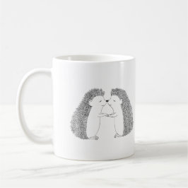 Caneca De Café Tinta do ouriço que tira o amor bonito dos amigos