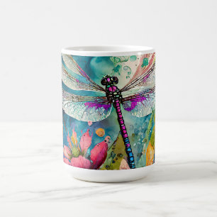 Caneca De Café Tinta e Caneta Dragonfly