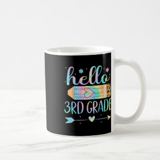 Caneca De Café Tinta Tie 3º Ano Volta às Aulas Olá Terceiro Ano