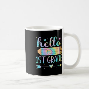 Caneca De Café Tinta Tie Dye 1ª Série Volta às Aulas Olá Primeira