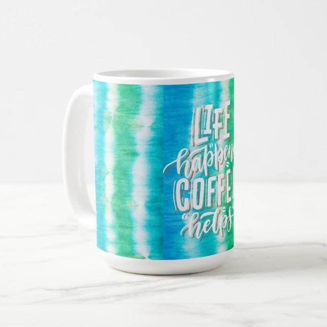 Caneca De Café Tintas de Tinta e Verão (Frente Esquerda)
