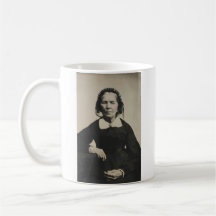 Tintype - Mug de café Lady Coffee, 1860