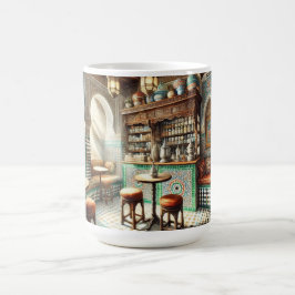 Caneca De Café Tiny Coffeeshop em Fez Marrocos