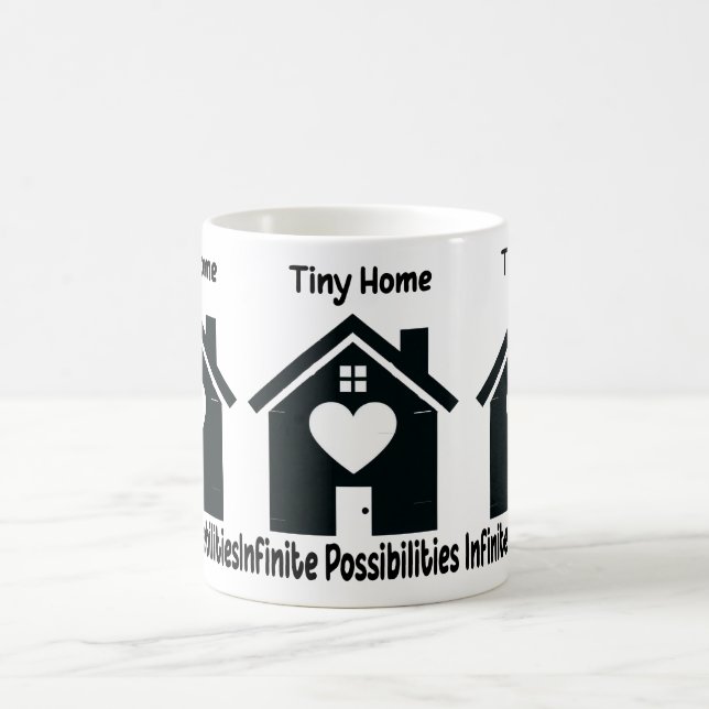 Caneca De Café Tiny Home Infinitas Possibilidades Café Minimalist (Centro)