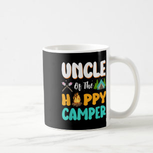 Caneca De Café Tio da Família Feliz Camper Aniversário de Acampam