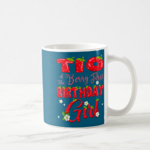 Caneca De Café Tio de berry primeiro aniversário menina morango 1