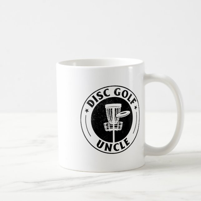 Caneca De Café Tio de Disc Golf - Tio Jogador de Disc Golf Placa  (Direita)