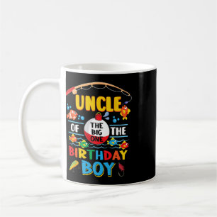 Caneca De Café Tio do Grande Peixe Pescaria 1º Aniversário Ofisha