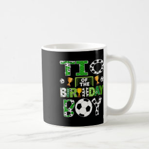 Caneca De Café Tio do menino de aniversário jogador de futebol di