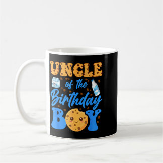 Caneca De Café Tio Do Menino Do Aniversário Leite E Biscoitos 1º