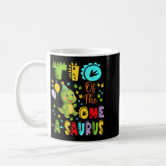 Caneca De Café Tio do One-A-Saurus no 1º Aniversário Menino Dinos