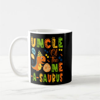 Caneca De Café Tio do One-A-Saurus no aniversário de 1 ano do din