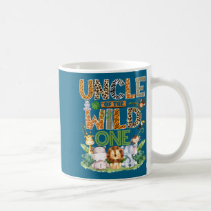 Caneca De Café Tio do Safari Selvagem Jungle 1º Aniversário B