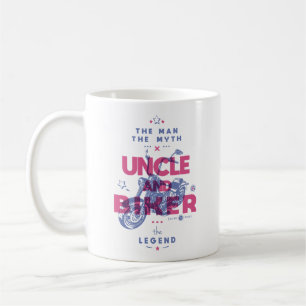 Caneca De Café Tio e moto o homem mito lenda