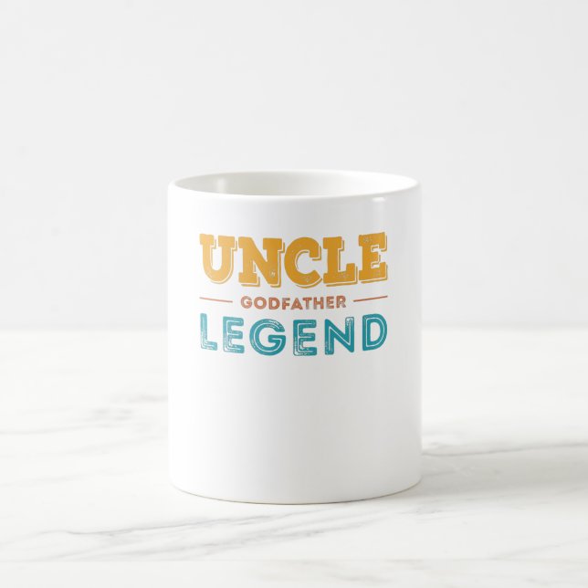 Caneca De Café Tio Goddad Legend christian baptism (Centro)