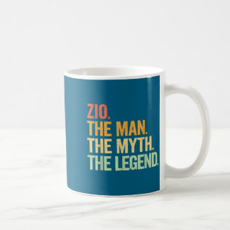Caneca De Café Tio Homem Mito Lenda Design Retro