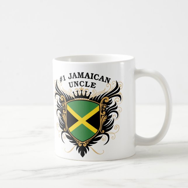 Caneca De Café Tio jamaicano do número um (Direita)