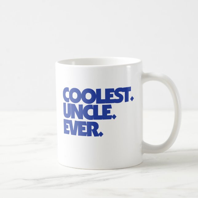 Caneca De Café Tio Mais Legal Do Nunca (Direita)