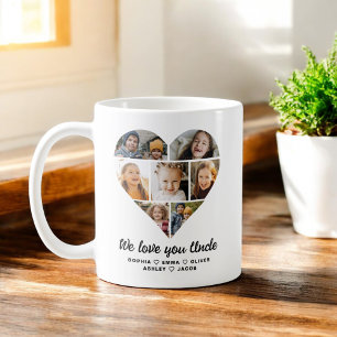 Caneca De Café Tio Nós te amamos Foto Instagram Colagem