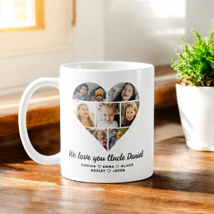 Caneca De Café Tio Nós te amamos Foto Instagram Colagem