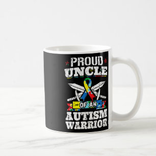 Caneca De Café Tio Orgulhoso De Um Guerreiro Autismo Awarenes Aut