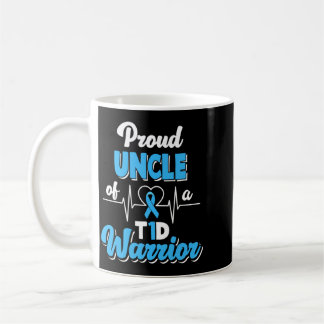 Caneca De Café Tio Orgulhoso de um Guerreiro T1d Diabético Mascul