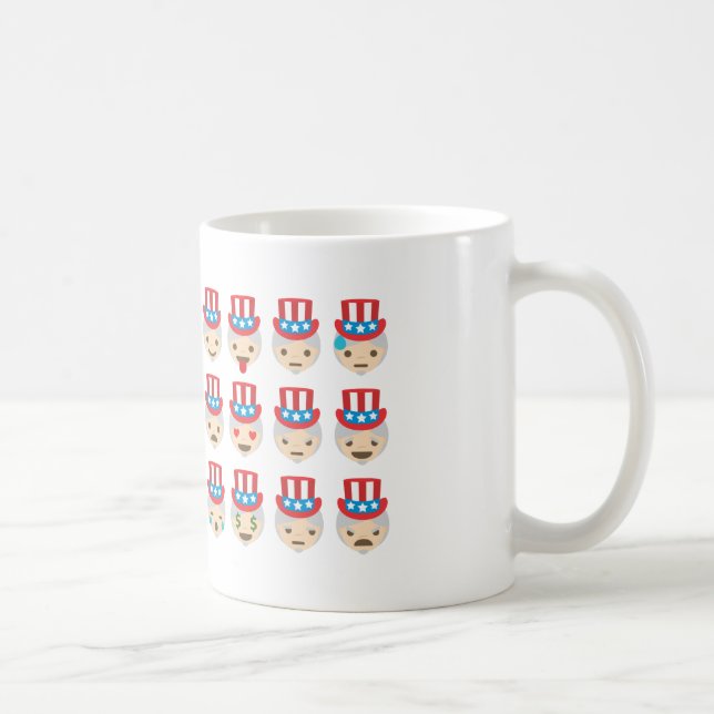 Caneca De Café tio sam emoji (Direita)
