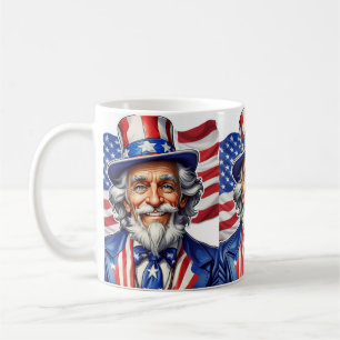 Caneca De Café Tio Sam USA