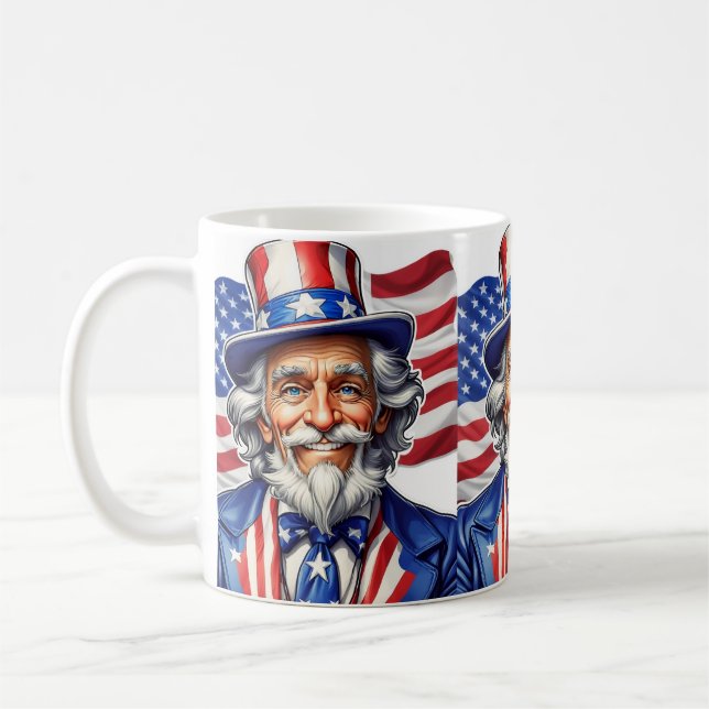 Caneca De Café Tio Sam USA (Esquerda)