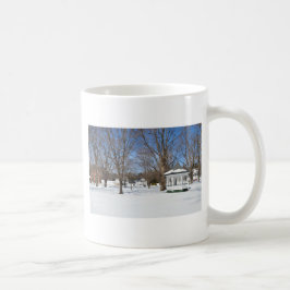 Caneca De Café Típica Cidade de Vermont no Inverno