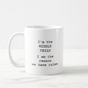 Caneca De Café Típica engraçada de criança média moderna pers