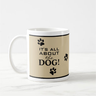 Caneca De Café Típica Tipografia Preta de Pata Divertida Amante d