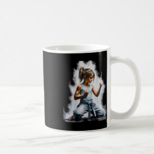 Caneca De Café Tipo 1 Diabetes Karate Warrior Girl Veste Cgm E