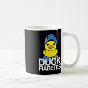 Caneca De Café Tipo 1 Diabetes T1D Duck Fiabetes Para Diabetes Aw