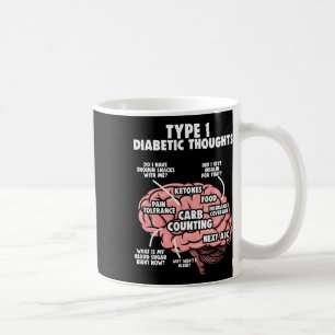 Caneca De Café Tipo 1 Guerreiro Diabetes Diabetes Awarenes