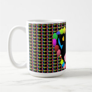 Caneca De Café Tipo de balão de festa design vermelho quente e ou