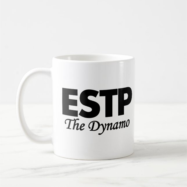 Caneca De Café Tipo de personalidade ESTP | o dínamo (Esquerda)