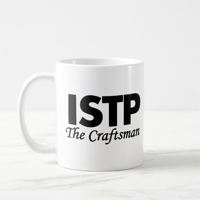 Caneca De Café Tipo de personalidade ISTP | o artesão (Esquerda)