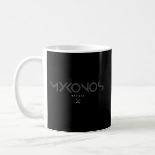 Caneca De Café Tipo de Tonal de Grécia do Mykonos