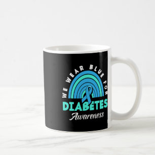 Caneca De Café Tipo Diabético 1 T1d Vestimos Azul Para Compreensã