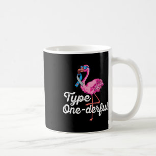 Caneca De Café Tipo Onederful Flamingo Fofo Consciente da Diabete