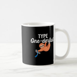 Caneca De Café Tipo Onederful Preguiçoso Fofo Sloth Diabetes Tipo