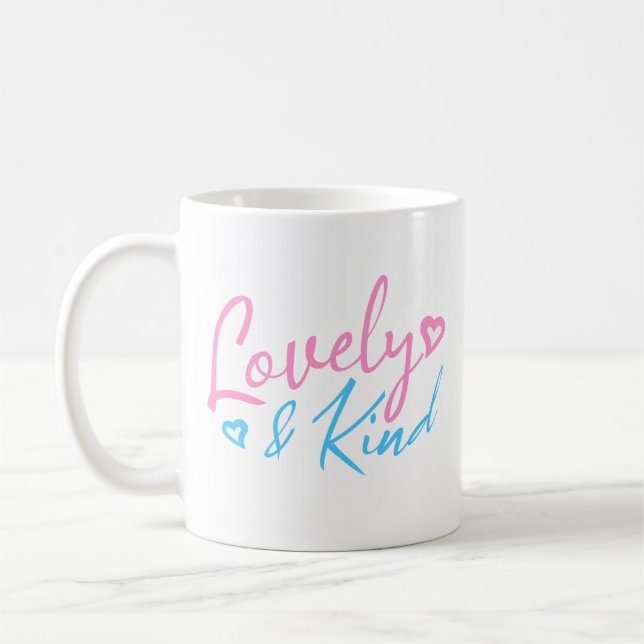 Caneca De Café Tipografia Adorável e Gentil (Esquerda)