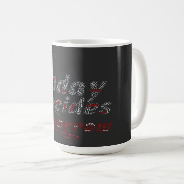 Caneca De Café Tipografia Amanhã Começa Hoje (Frente Esquerda)