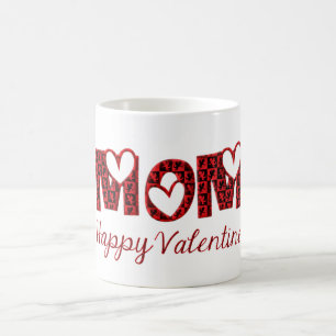 Caneca De Café Tipografia bonito do Cupido dos namorados felizes