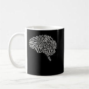 Caneca De Café Tipografia cerebral Enfermeiro Neurologi
