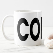 Tipografia COFFEE Preto